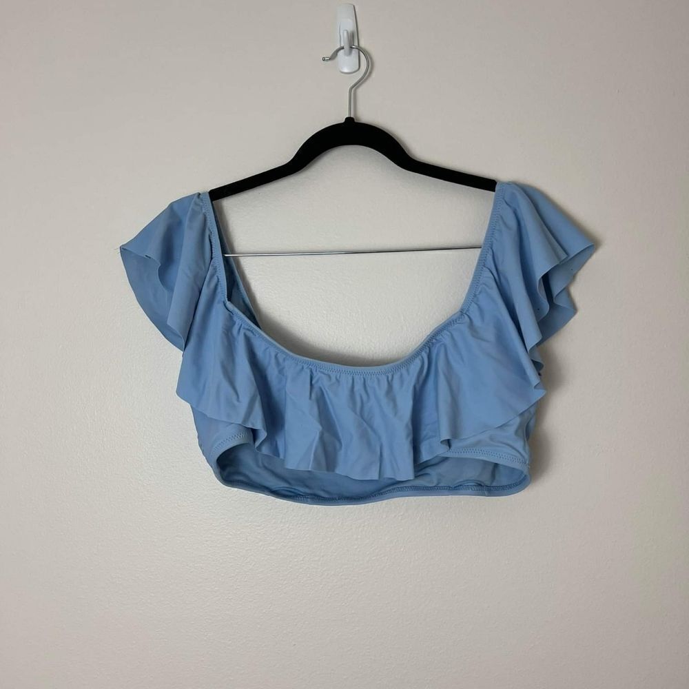 Ruffle lace up bikini top - Picture 2 of 2